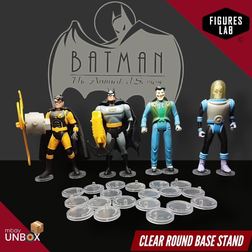 Batman The Animated Series CLEAR ROUND BASE STAND-FIGURESLAB | Shopee ...