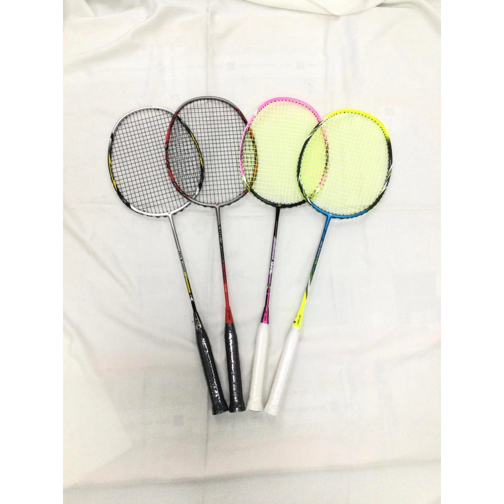 FULL CARBON ISOMETRIC BADMINTON RACKET ( RANDOMLY STRUNG COLOR)5u/6u g5 ...