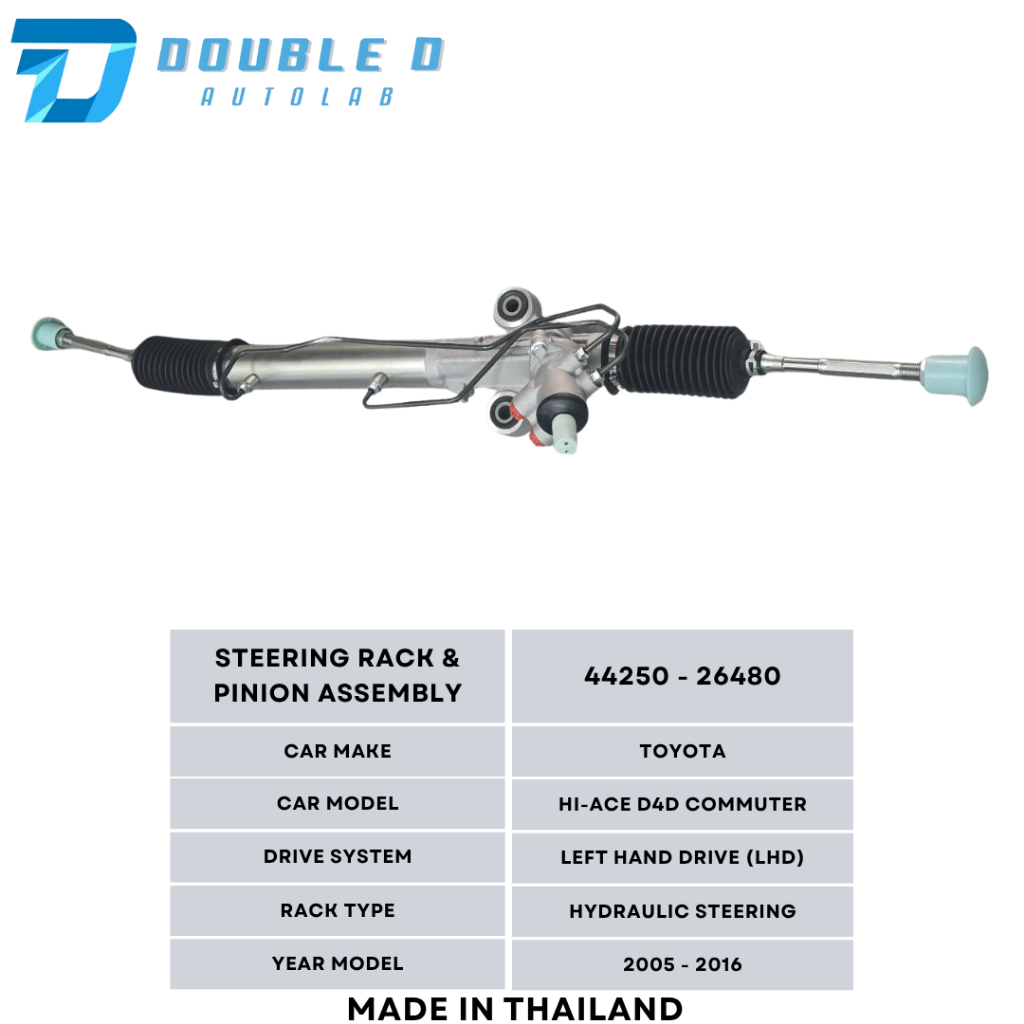 HI-ACE D4D COMMUTER TOYOTA STEERING RACK & PINION ASSEMBLY | Shopee ...