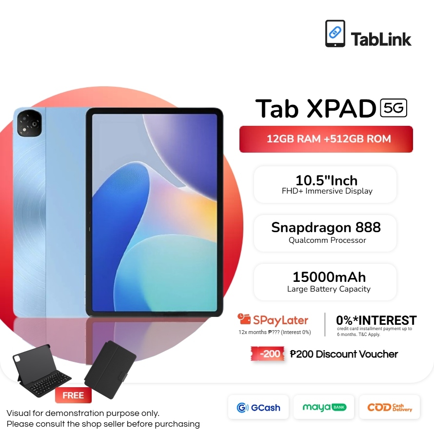 Promo!! 】 Infinix Xpad 12GB RAM+512GB ROM 5G LTE Dual SIM Card Wifi ...