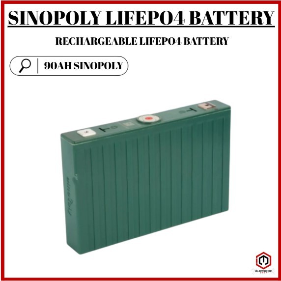 SINOPOLY 90Ah 3.2v Lifepo4 Battery Rechargeable Battery with Screws and ...
