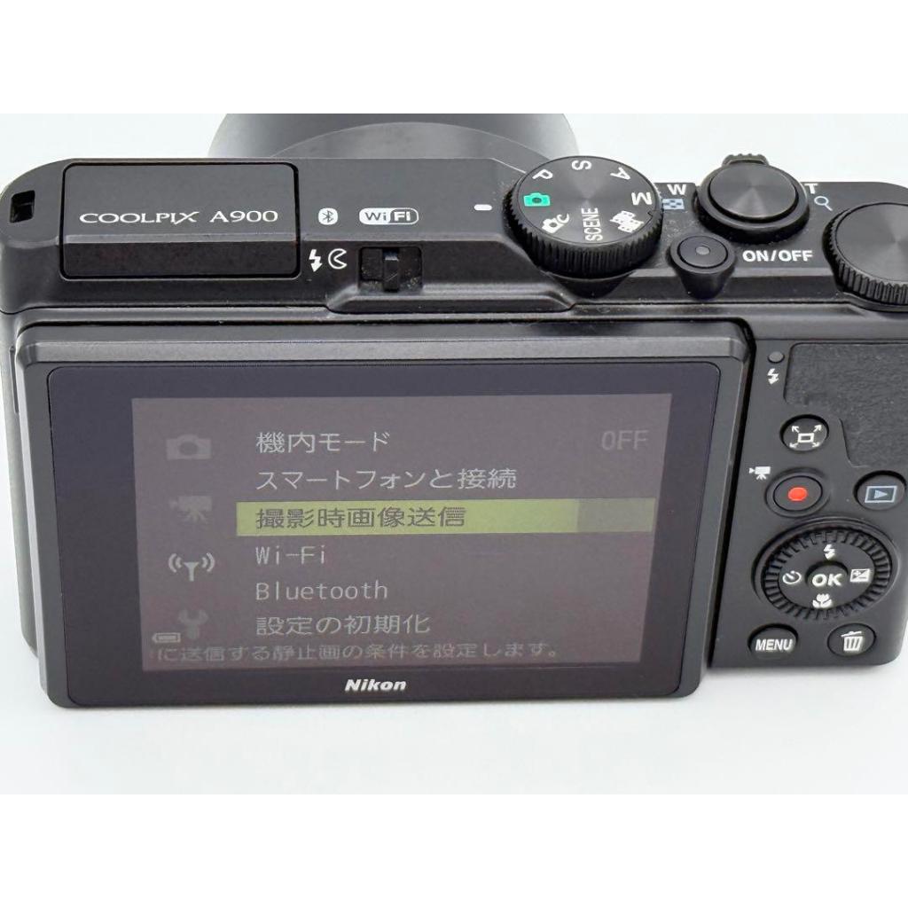 Pre-owned Product Nikon COOLPIX A900 Black: Ultra-Slim 20MP