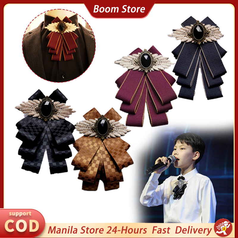 Gentleman Suit Bow Tie For Men Vintage Rhinestone Ribbon Butterfly Knot ...