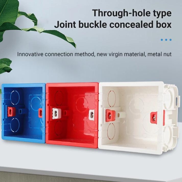 86-Type PVC Internal Mount Adjustable Junction Box, Hidden Concealed ...