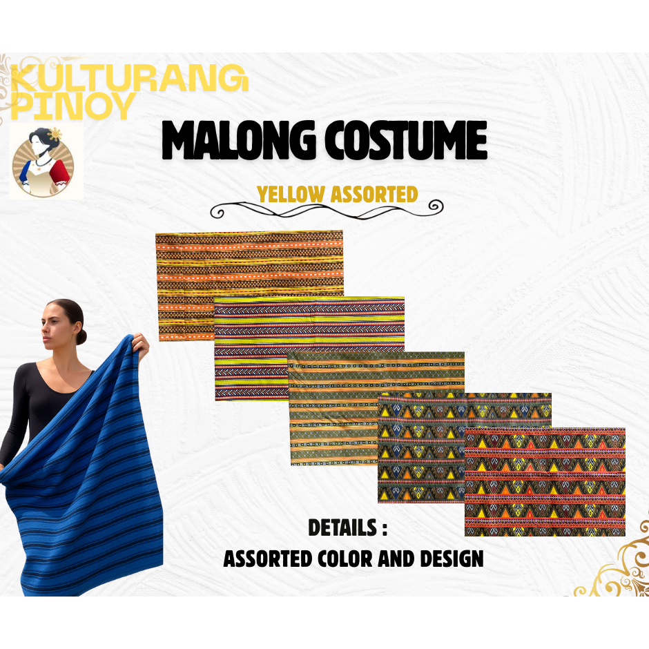 Kulturang Pinoy New Ethnic Malong Assorted Design Costume | Shopee ...