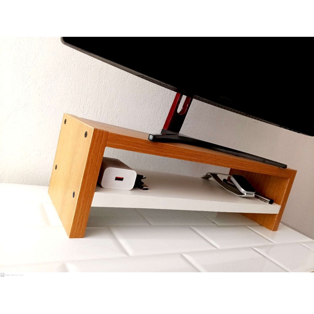 MARINE WOOD! Strongest Computer Gaming Monitor Riser Rack Type 3 by ...