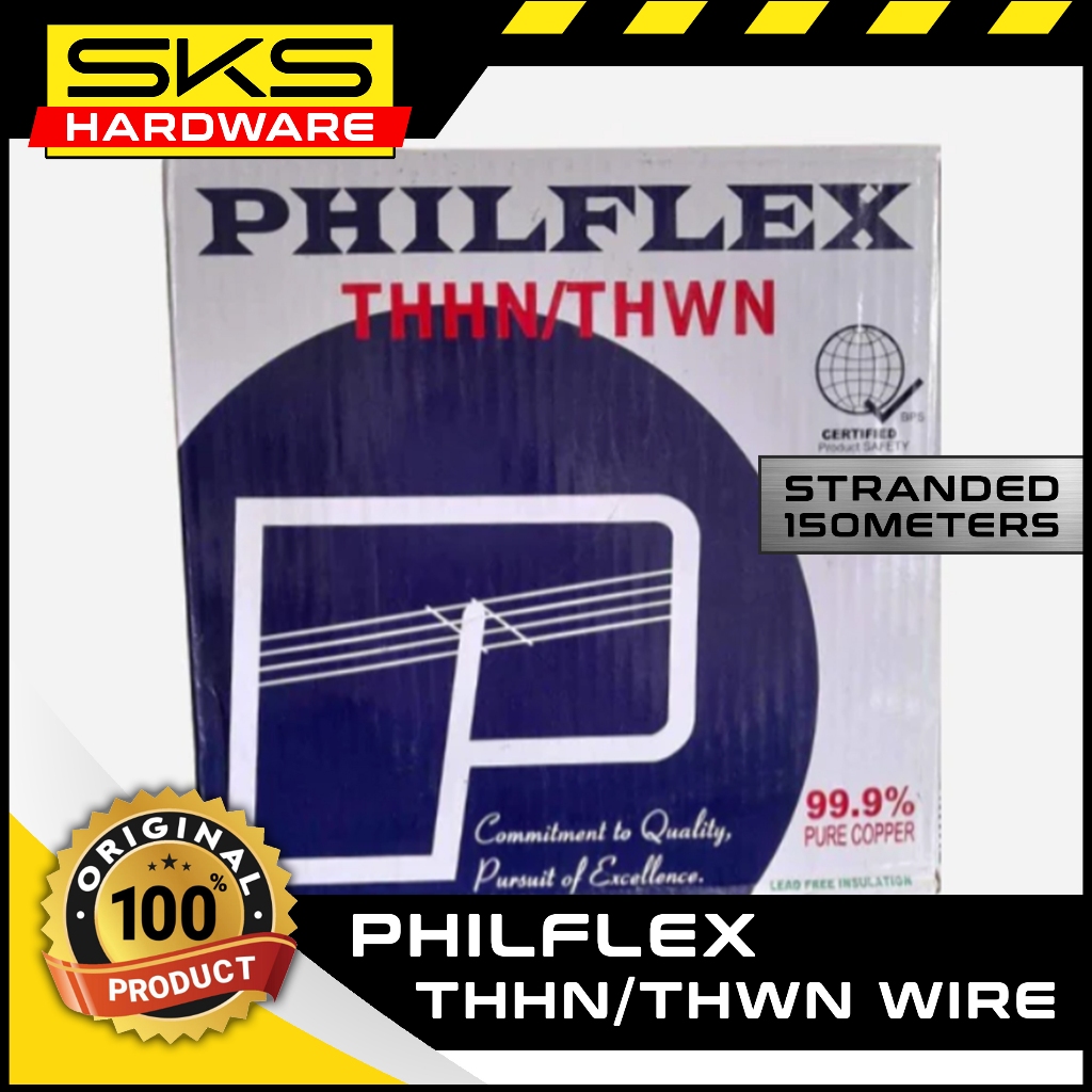 Original Philflex Stranded THHN / THWN Wire 150mtrs (2.0mm, 3.5mm, 5 ...
