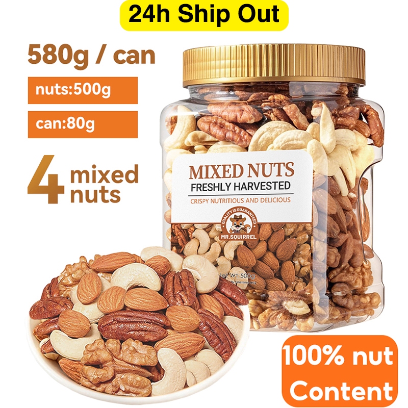 Mr.Squirrel 1KG Pure Nuts Snack Trail Mix Nuts(Almonds,Cashews, Walnuts ...