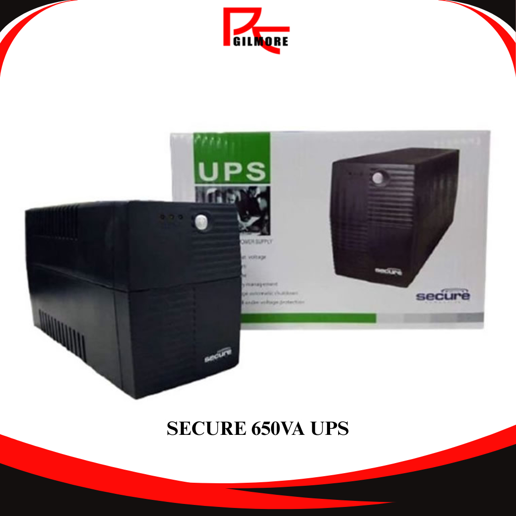 SECURE 650VA Uninterruptible Power Supply | Line-Interactive UPS for PC ...