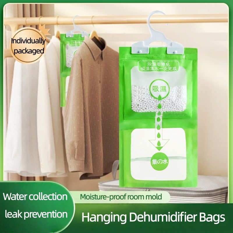5/10pcs Moisture Absorbers Hanging Closet Dehumidifier Bags Humidity ...