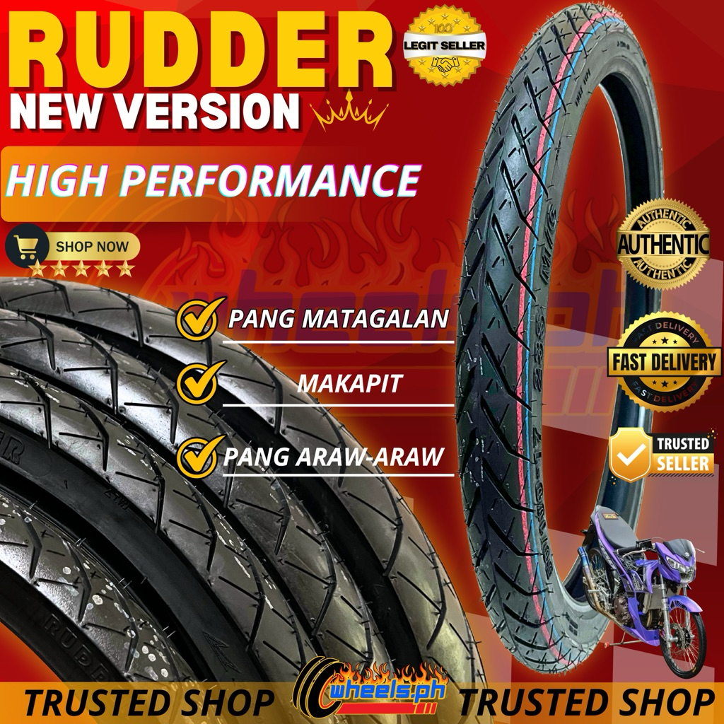 RUDDER TIRE NEW VERSION TUBE TYPE 17 Inch Rim | Premium Quality ...