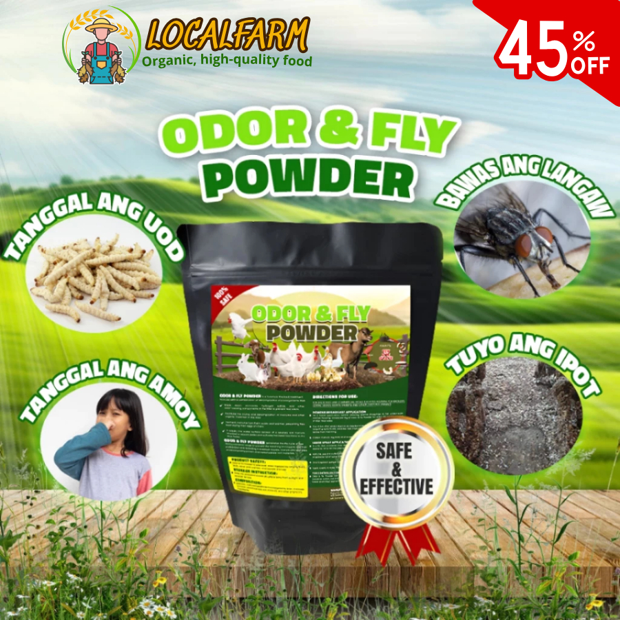 Odor & Fly Powder 1KG– Organic deodorizer that reduces moisture ...