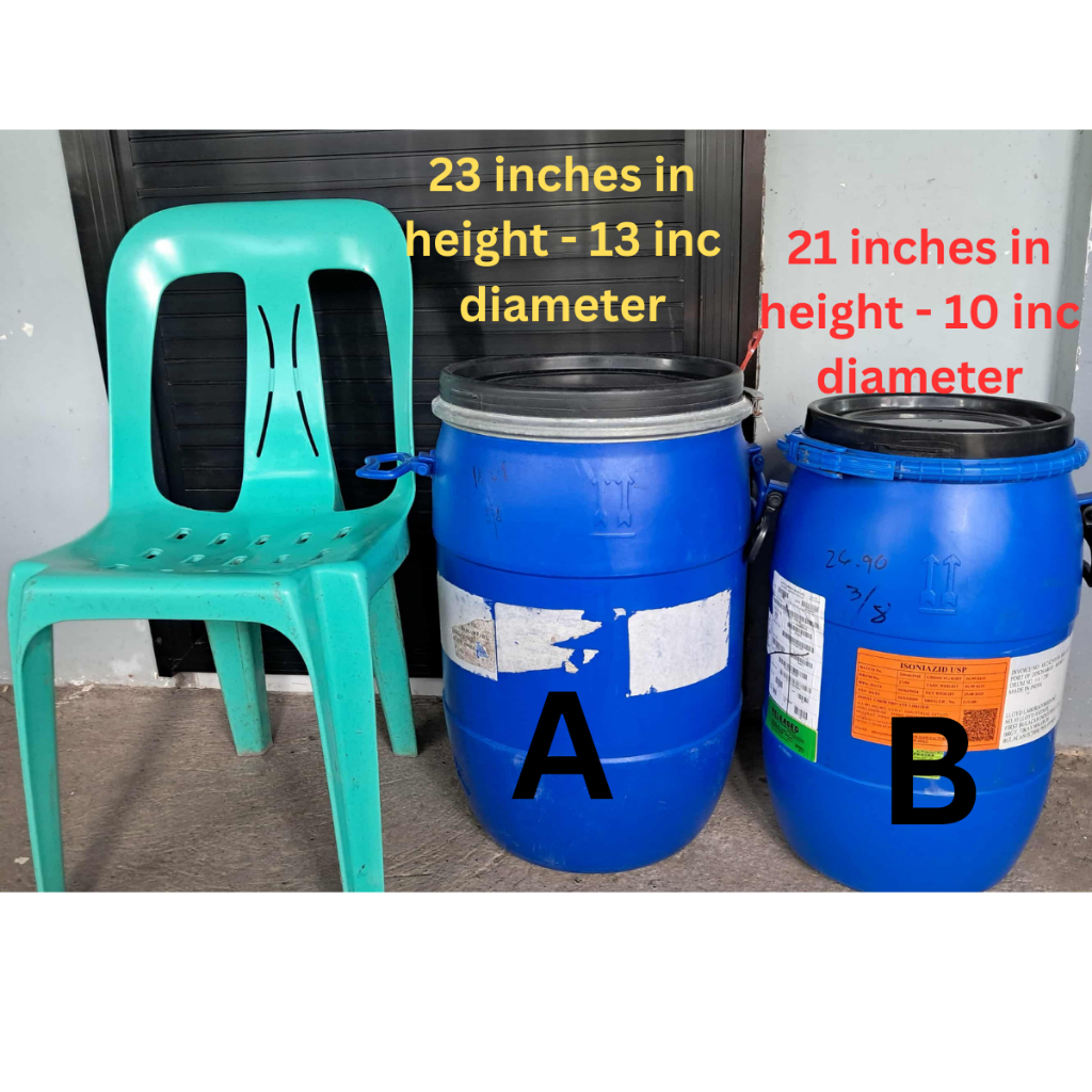HEAVY DUTY BLUE PLASTIC CONTAINER DRUM - USED ALREADY | Shopee Philippines