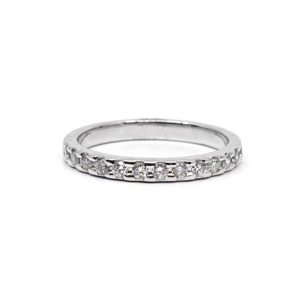 14K Locally Made White Gold Lady Ring With Diamonds EL25-P07027 ...