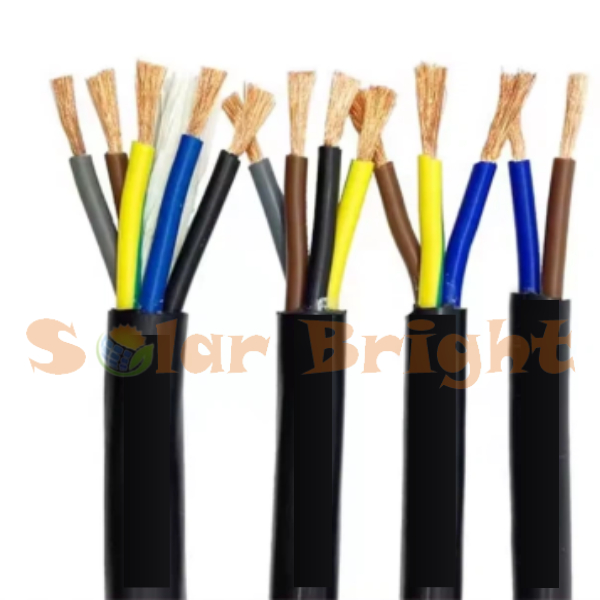 Royal Cord 5 10 15 20 25m 2.5mm2 4mm2 3Core 4 Core Submersible Type ...