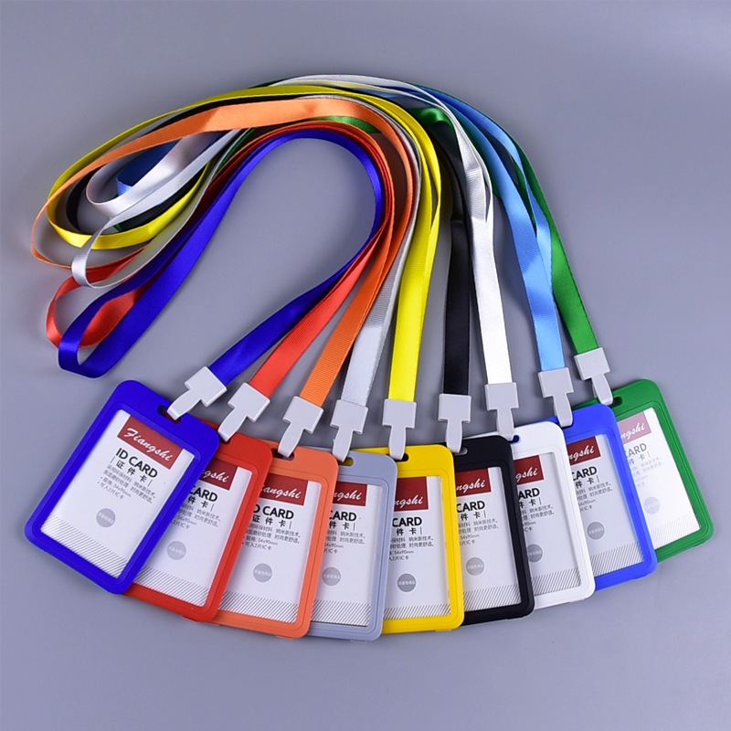 KAP.CAT Double sided ID Card Holder with lanyard Name Card Holders ...