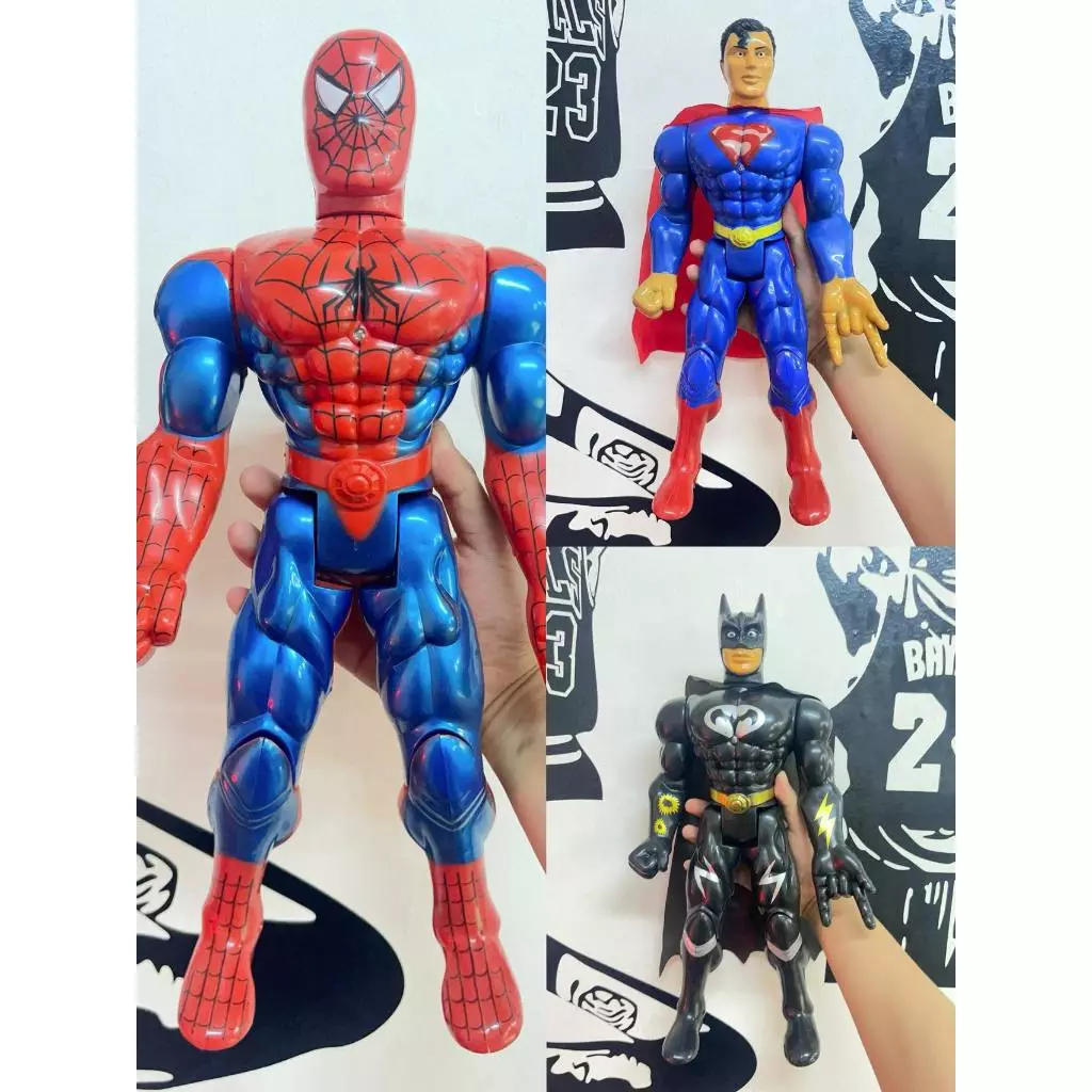 40cm Giant Spiderman Superman Batman Action Figure Collection Action ...