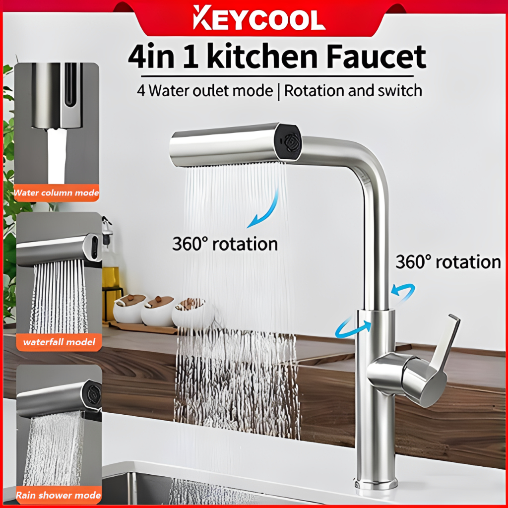 Keycool 360° Rotation Multi functional Faucet Kitchen Faucet Universal ...