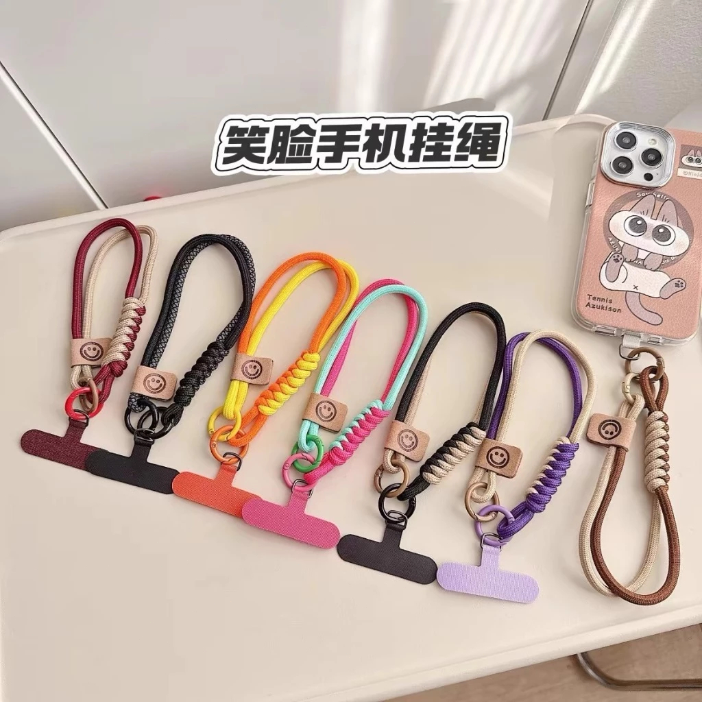 Phone Case Braided Hanging Rope Lanyard Wristband Phone Lanyard Hand ...