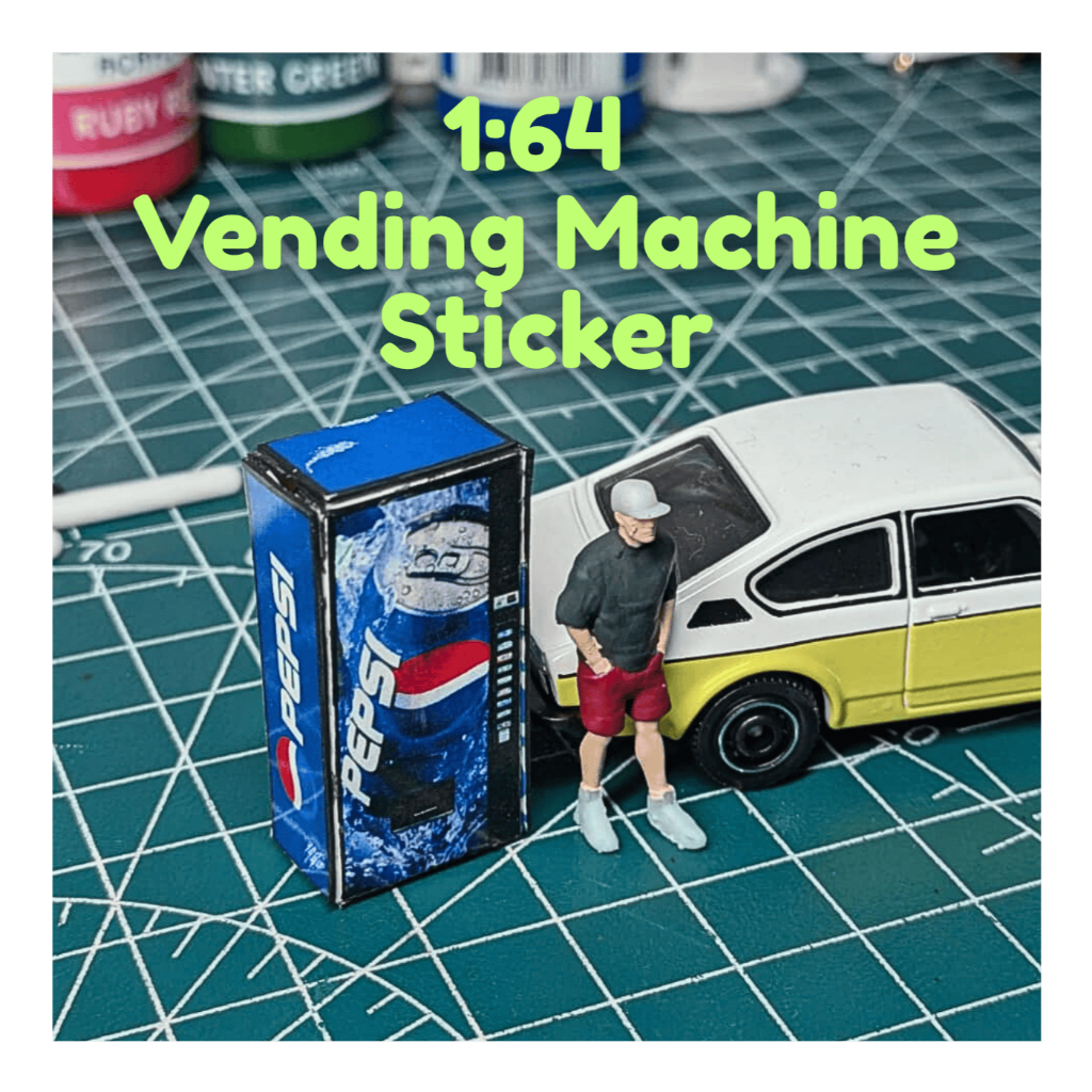 1/64 Sticker Vending Machine - 1:64 Vending Machine Sticker for Diecast ...