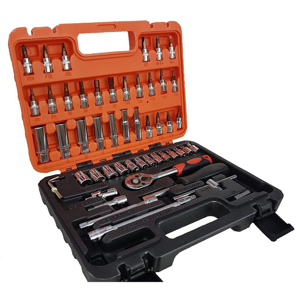 53pcs Torque Wrench & Socket Bit Set Ratchet Combination Tool Kit for ...
