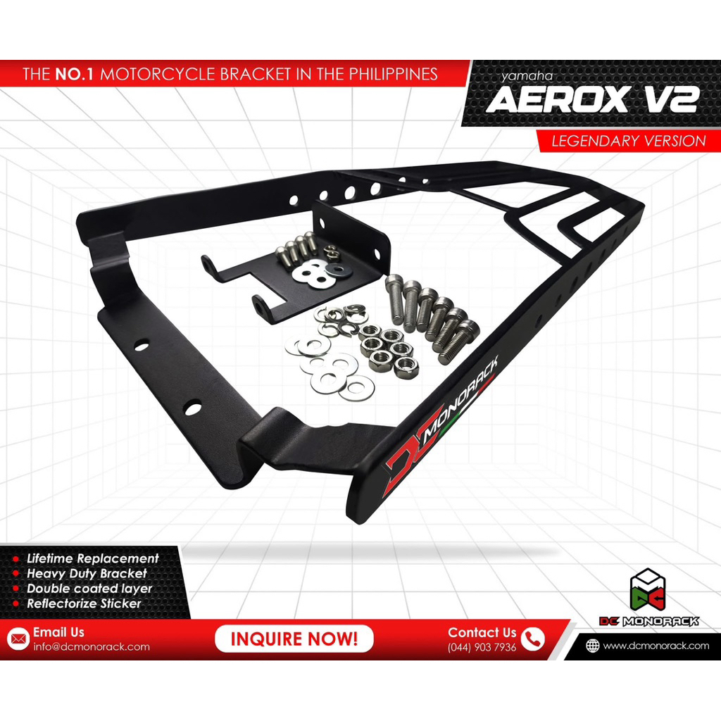 DC MONORACK AEROX V1 V2 V3 Bracket for Top Box | Shopee Philippines