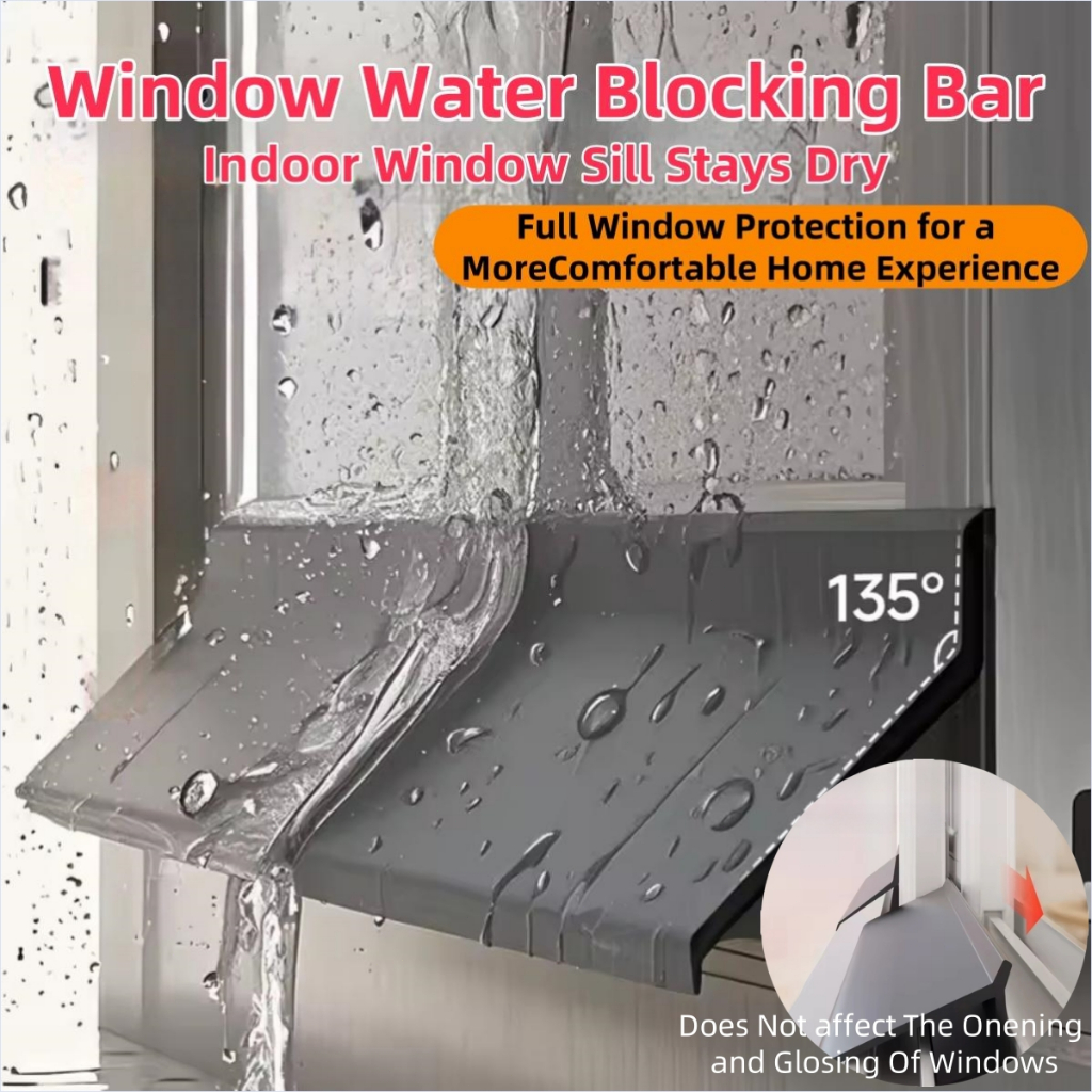 Window Water Blocking Bar Ainproof Water Backflow Sealing Function ...