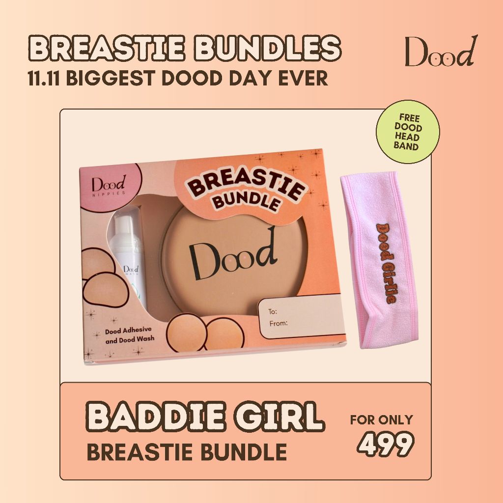 DOOD Baddie Girl Breastie Bundle | Dood Adhesive in Zip Bag + Dood Wash ...