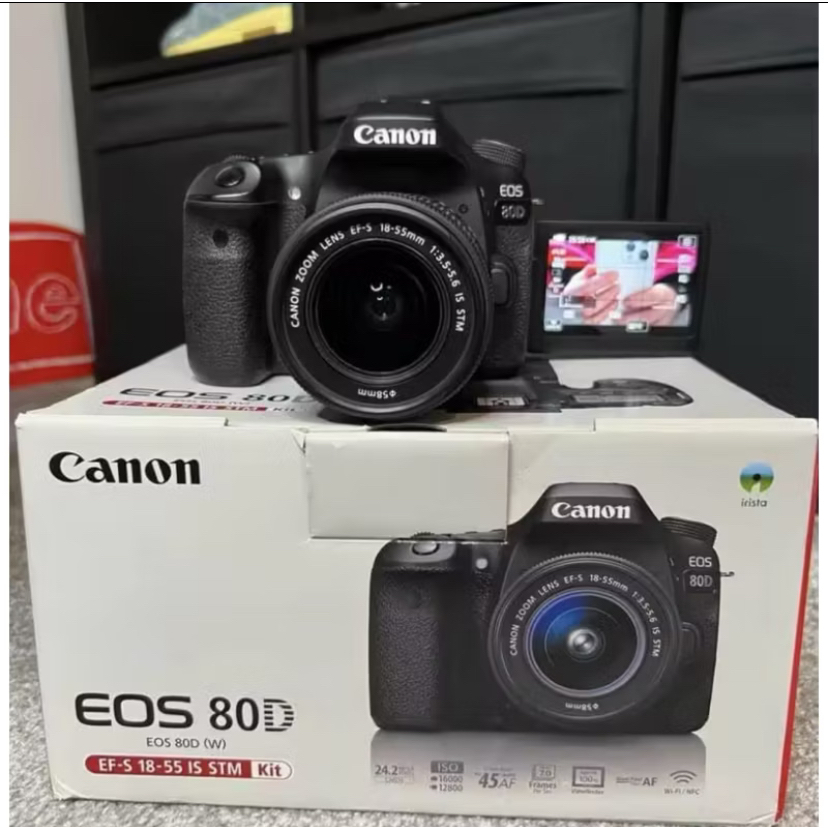 Canon EOS 200D/ SL2 24.2MP Digital SLR Camera, EF-S 18-55mm f