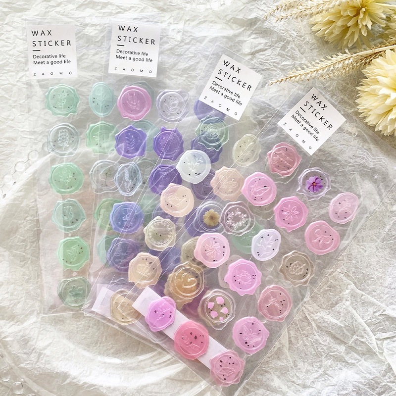 Faux sealing wax sticker/18pcs per pack | Shopee Philippines
