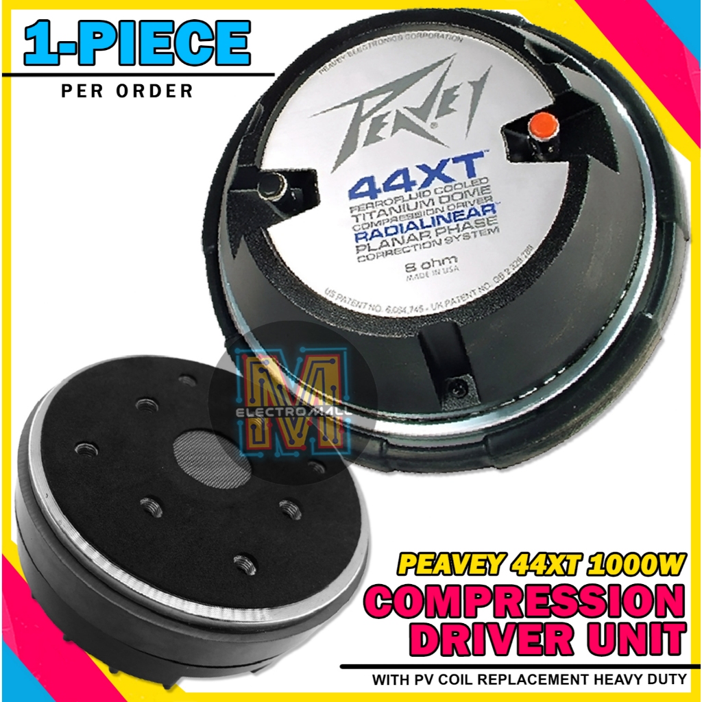 E MALL 44XT Peavey 1000W Compression Driver – Heavy Duty Tweeter Unit ...