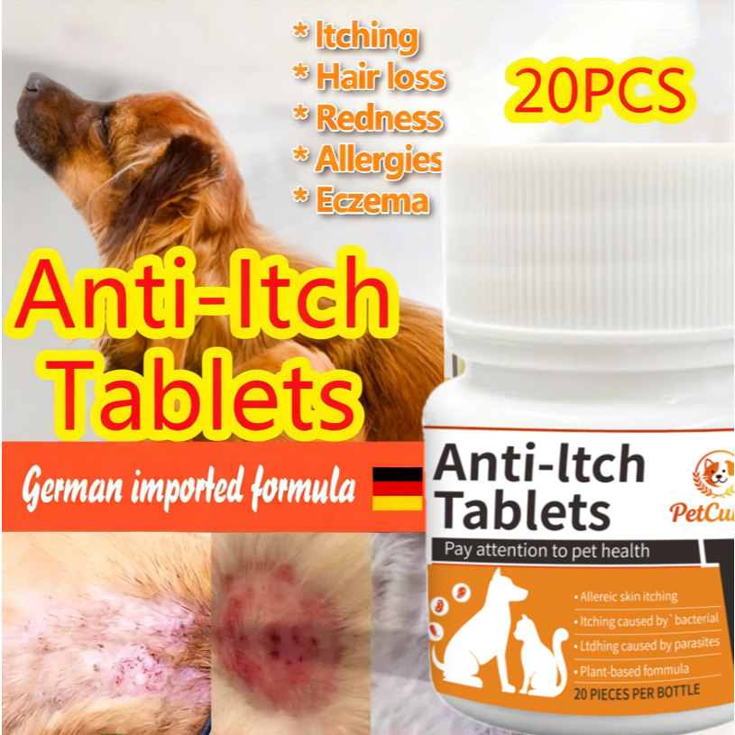 Pet Anti Itch Tablets For Dog Cat Skin disease medicine tick and flea ...