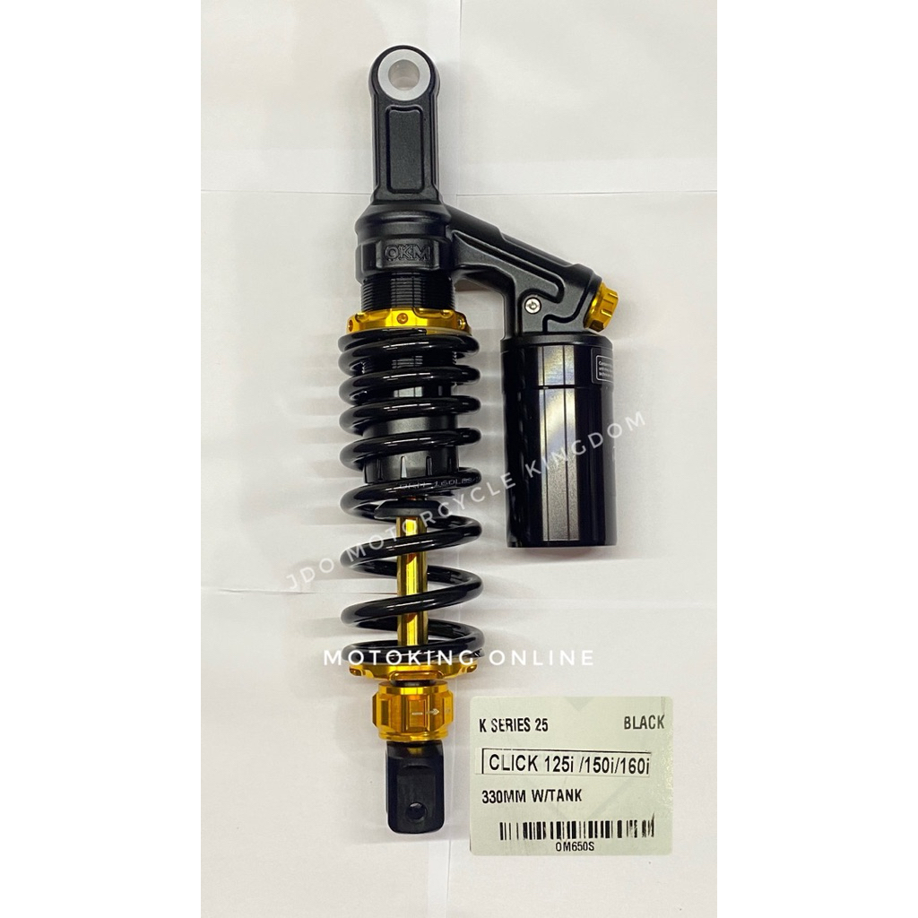 OKM RACING REAR SHOCK FULLY ADJUSTABLE WITH TANK K SERIES CLICK1250/150 ...