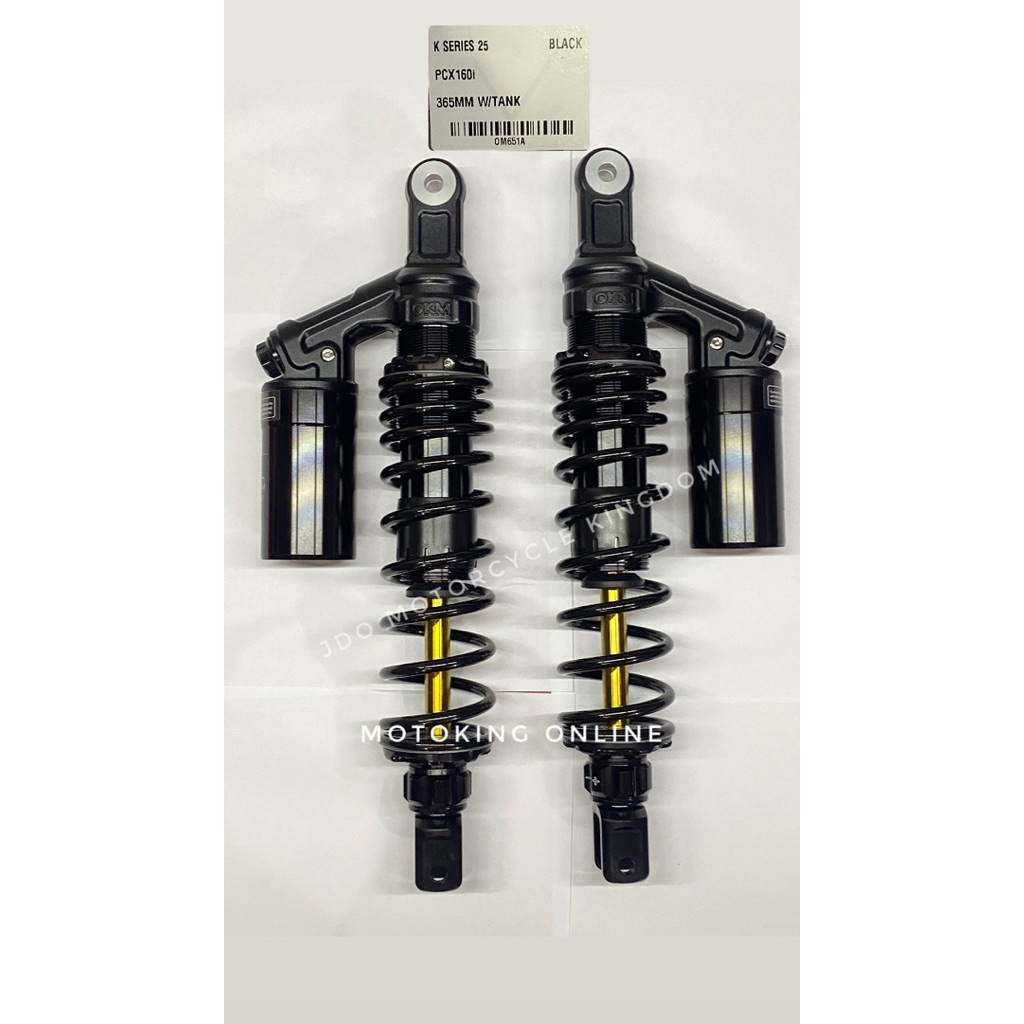 OKM RACING REAR SHOCK WITH TANK K SERIES 25 PCX 160i 365MM | Shopee ...