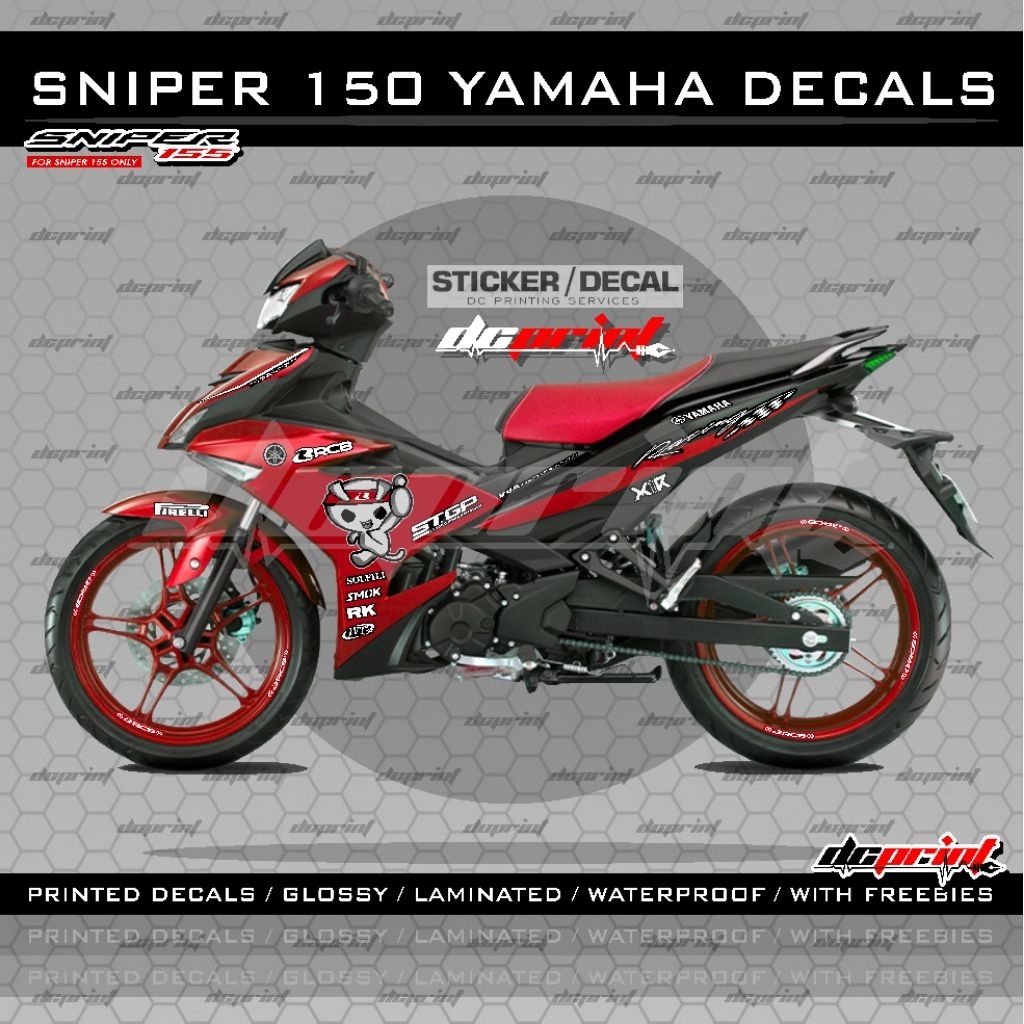 Sniper 150 Yamaha Decals Laminated Stickers Waterproof | Shopee Philippines