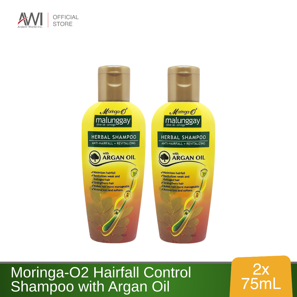 Moringa-O2 Hairfall Control Shampoo 75mL 2x | Shopee Philippines