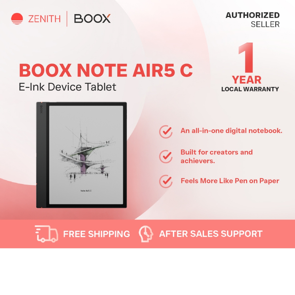 BOOX Note Air5 C E-ink Device Tablet | Zenith Philippines | Shopee ...