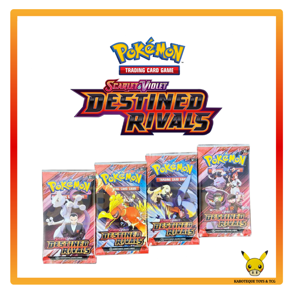 Destined Rivals Booster Pack Pokemon Trading Card Game SV10 Scarlet ...