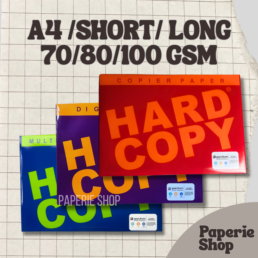 Hard Copy A4 Long Short 70 80 100 GSM Ream for Art School Craft office ...