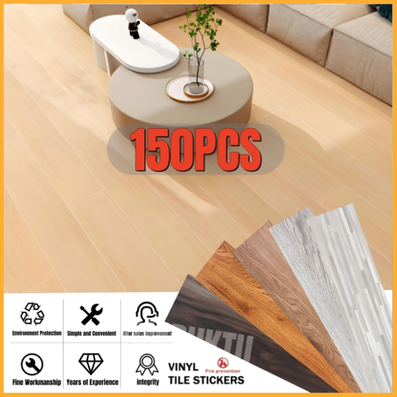 150PCS Floor Sticker 91* 15CM PVC Self Adhesive Stickers Waterproof ...