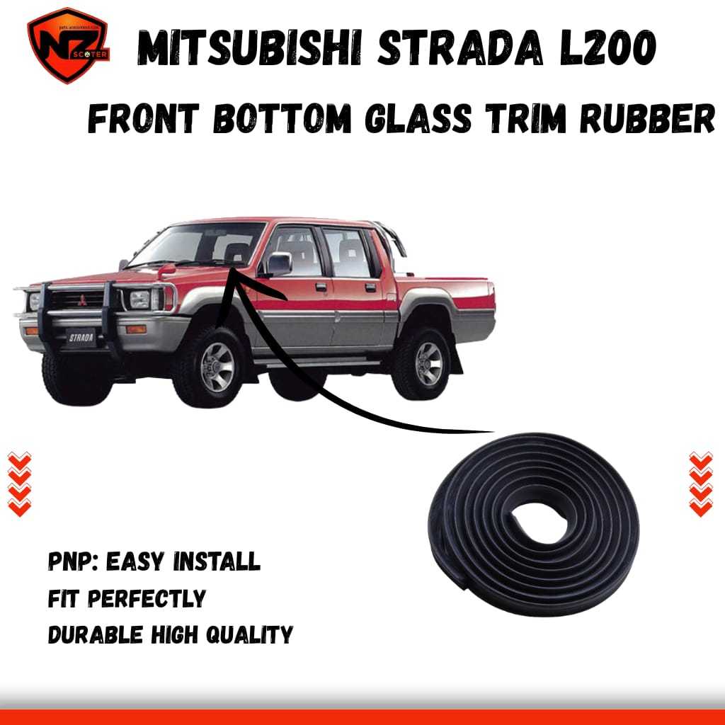 Mitsubishi Strada L200 Front Bottom Glass Trim Rubber | Shopee Philippines