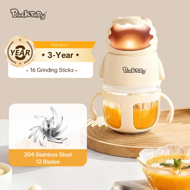 Blackbaby Baby Food Blender 12 Blades High Speed Motor 300ml Inox304 ...