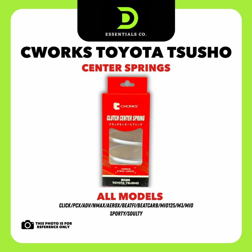 CWORKS TOYOTA TSUSHO CENTER SPRINGS FOR ALL MODELS CLICK/PCX/ADV/NMAX ...