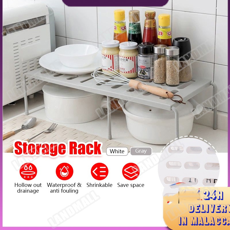 Under Sink Organizer Rack Scalable sink storage rack Expandable Shelf ...