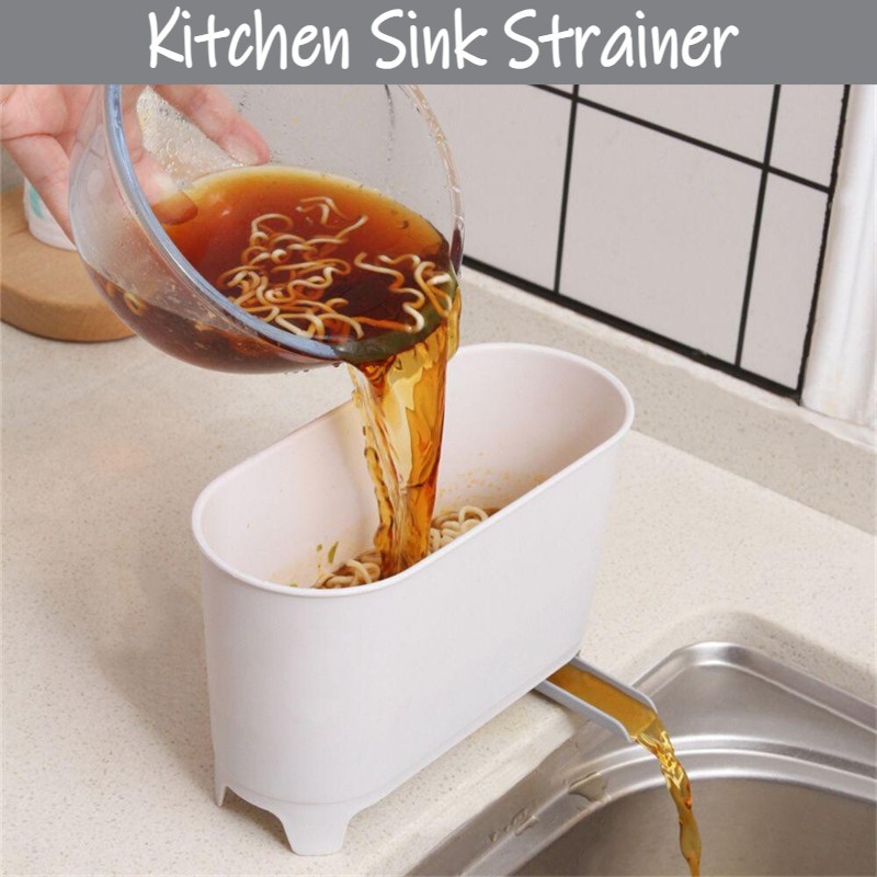Kitchen Sink Strainer Drain Trash Can Sink Strainer Food Residue Filter ...