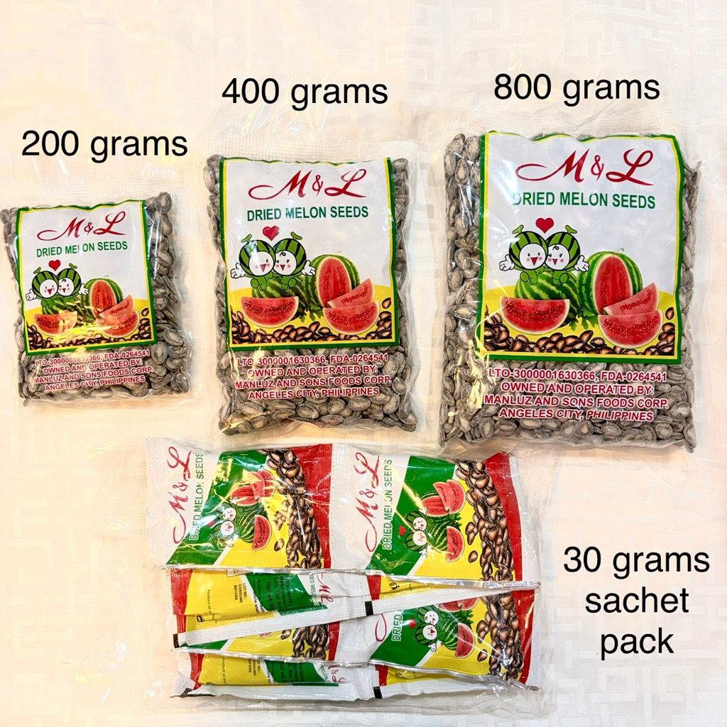 M&L Butong Pakwan 800g, 400g, 200g, 30g pack | Shopee Philippines