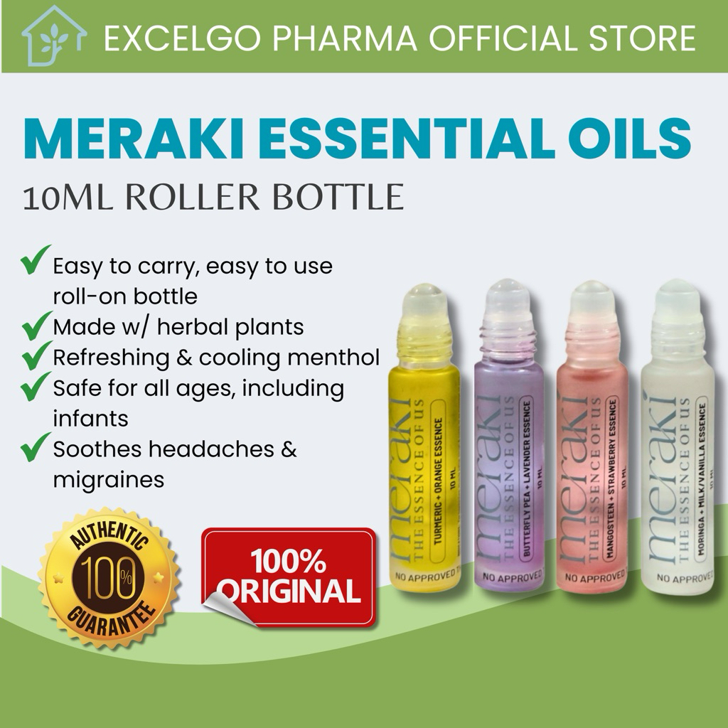 Meraki Herbal-Blended Aromatherapy Essential Oil with Cooling Effect ...