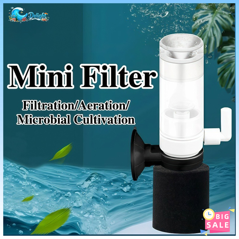 External Mini Aquarium Filter | Compact Air-driven Filter for Small ...