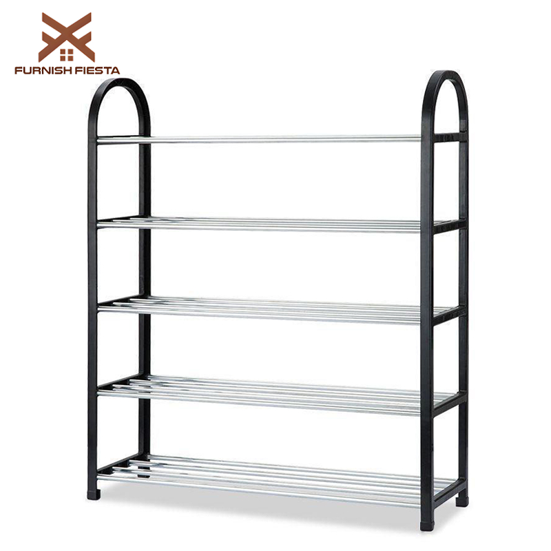 FURNISH FIESTA Multi-Layer Shoe Rack Organizer Simple Steel Shoe Rack ...