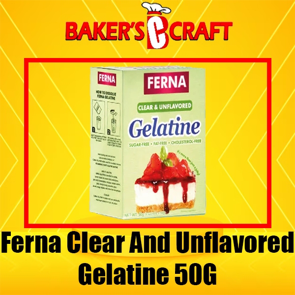 FERNA GELATINE 50G AND KNOX GELATINE IS A TRANSLUCENT, COLORLESS ...